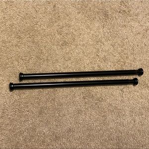 Set of 2 curtain tension rods